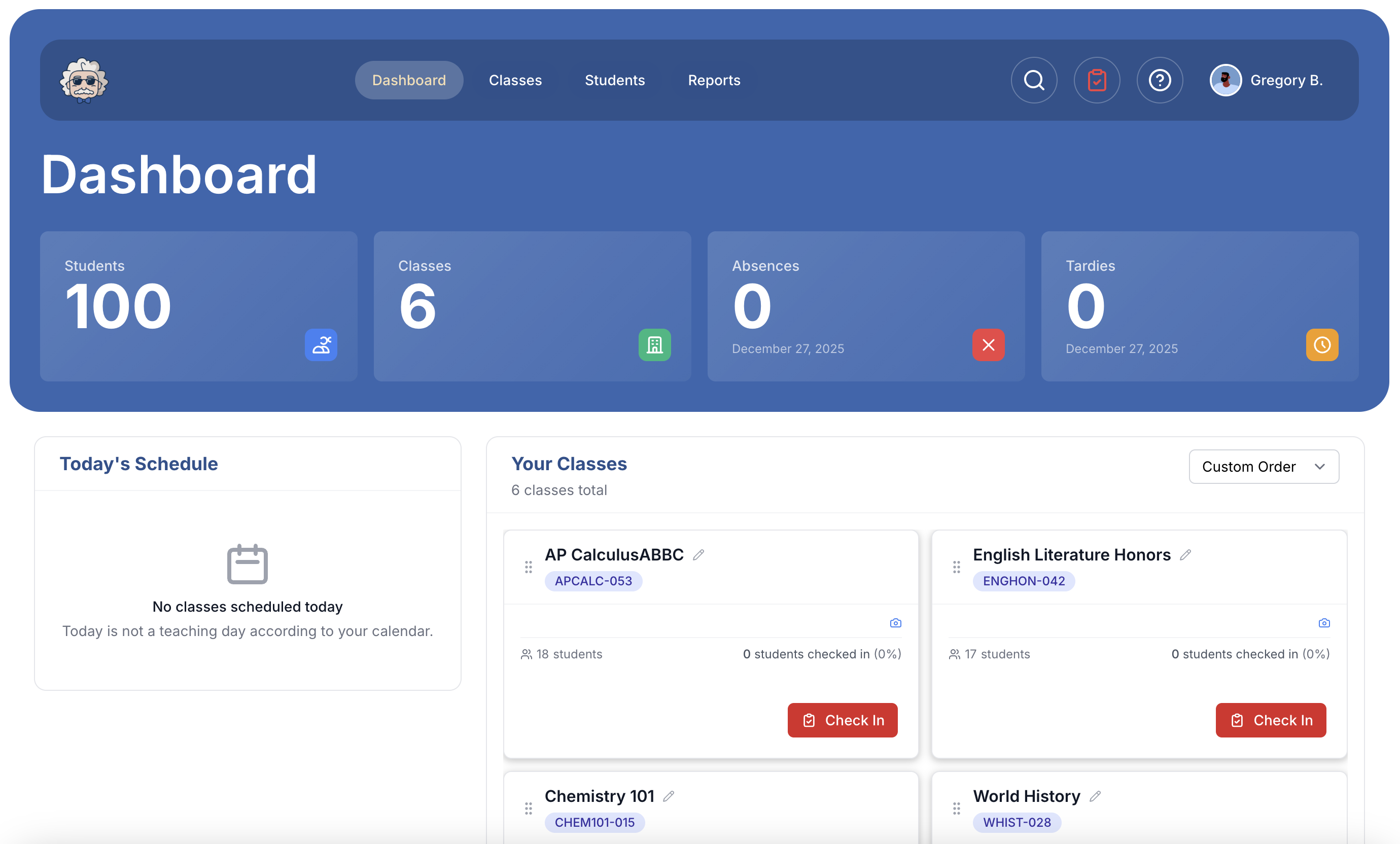 Attendance Genius Screenshot